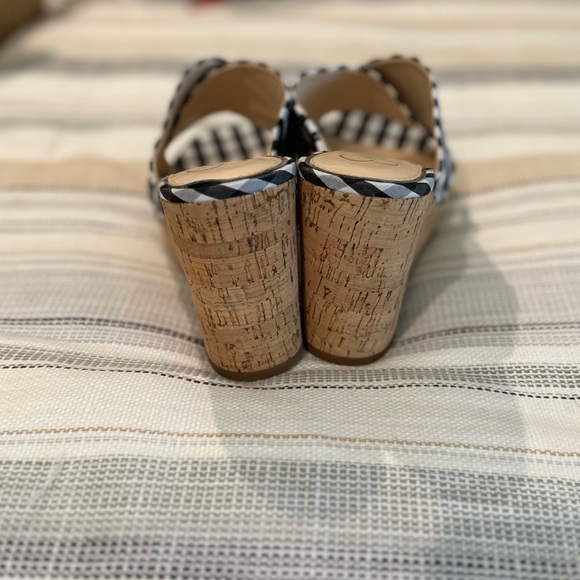 NIP Jessica Simpson gingham Wedges - Picture 6 of 6